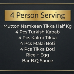 Zaiqa Bar B.Q Platter 4 Person Serving