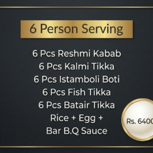 Zaiqa Bar B.Q Platter 6 Person Serving