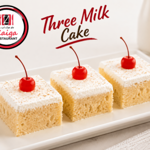 Three Milk Cake Slice